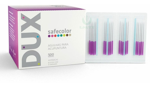 Agulha De Acupuntura 25x40mm 500 Und Dux Safecolor