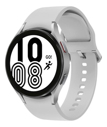 Imagen 2 de 5 de Samsung Galaxy Watch4 (LTE) 1.4" con red móvil caja 44mm de aluminio silver, malla silver de fluoroelastómero SM-R875F