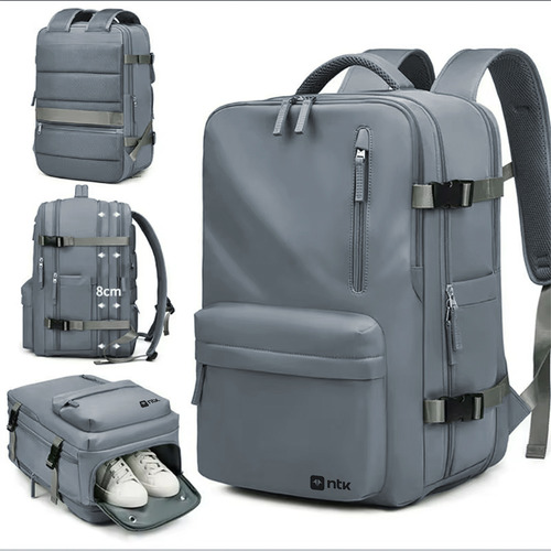 Mochila Para Viagens Trip Em Poliéster 290d Ntk Cor Cinza