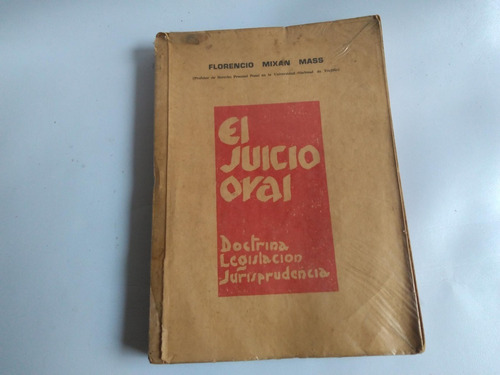 Mercurio Peruano: Libro Derecho Juicio Oral Mixan L114 Dh5eh