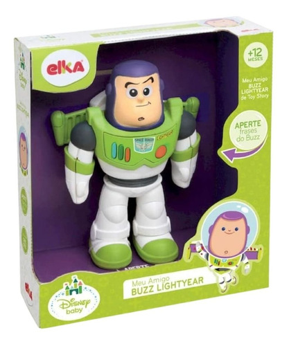 Boneco Meu Amigo Buzz Lightyear Toy Story Com Som Elka 1042