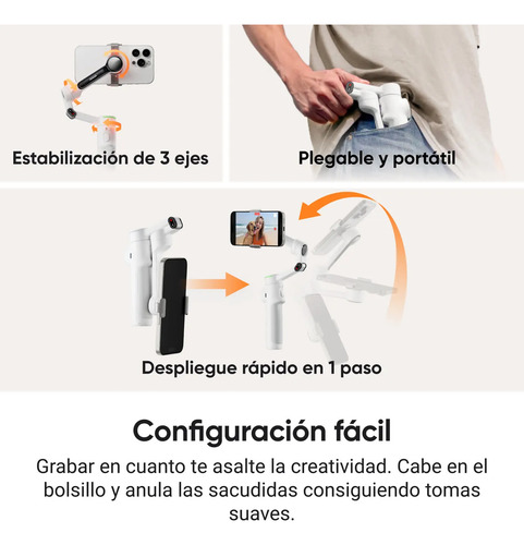 Insta360 Flow 2 Pro Standard Bundle / Stone Gray