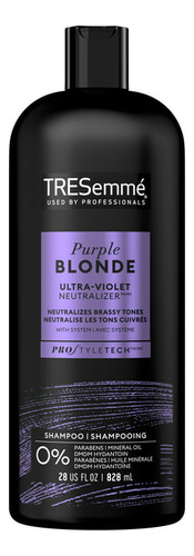 Tresemme Shampoo Matizador Purple Blonde Ultraviolet 828 Ml 