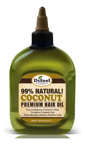 Difeel Aceite De Cabello Natural Premium - Aceite De Coco 7