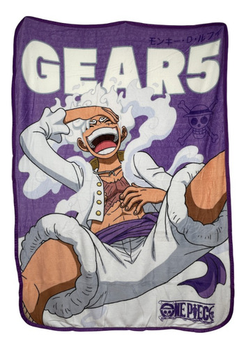 Frazada Cobija Luffy Gear 5 - One Piece 117 X 152 Cm Anime