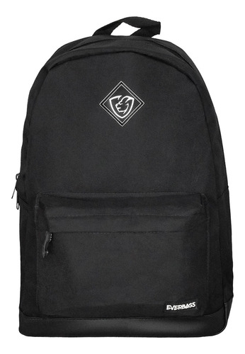 Mochila School Escolar Trabalho Viagem Mala Preto Everbags