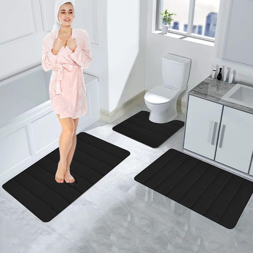 X Juego De Alfombras De Baño Universales De 4 Piezas