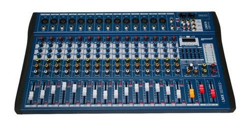 Mesa De Som Interface Mixer Lexsen Lmx16usb 16 Canais Bluetooth Usb Bivolt