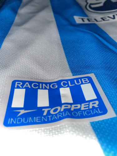 Camiseta De Racing Campeon 2001 Topper Retro Manga Larga