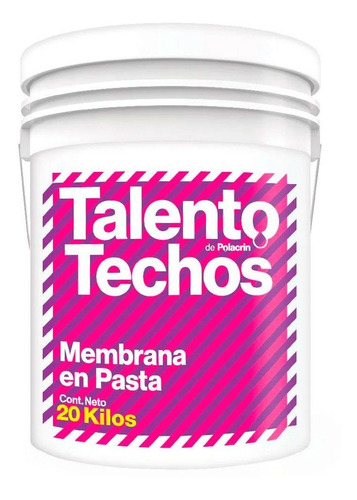 Imagen 1 de 5 de Membrana En Pasta Talento Polacrin Impermeable X 20 Litros P