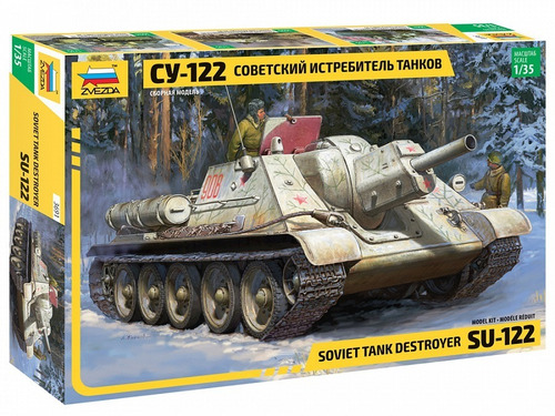 Su 122 Soviet Tank Destroyer By Zvezda # 3691 1/35