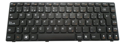 Teclado espanhol Lenovo G470 G475 B470 V470 G470 preto