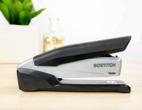 Grapadora Ejecutiva Bostitch Office, 3 En 1, Con Un Dedo, Sin Esfuerzo, Con Resorte, Negra Y Gris (inp20)