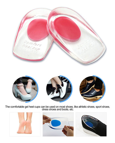 Insertos Para Zapatos, 1 Par De Almohadillas De Gel De Silic