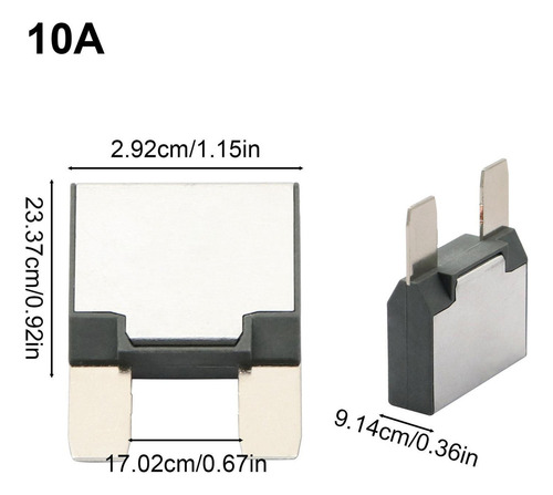 . Fusibles Automotrices Disyuntor 10a 15a 20a Fusible