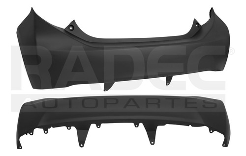 Fascia Trasera Para Toyota Prius 2018-2021 P/pintar