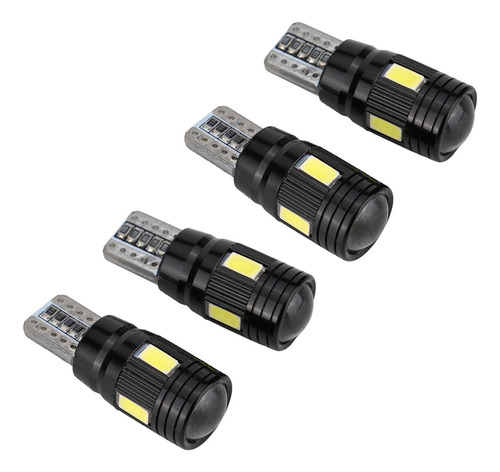 Luz Led Para Coche, 4 Unidades, Canbus T10, 5730, 6 Smd, Sin