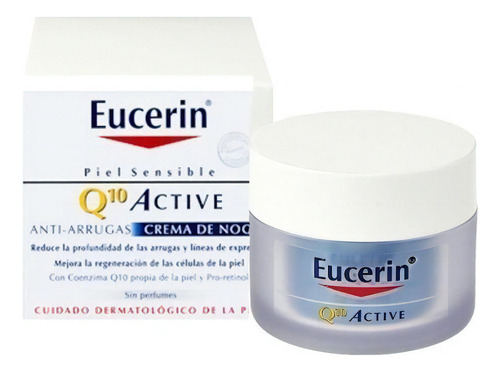 Crema de Noche Eucerin Q10 Active para piel sensible de 50mL