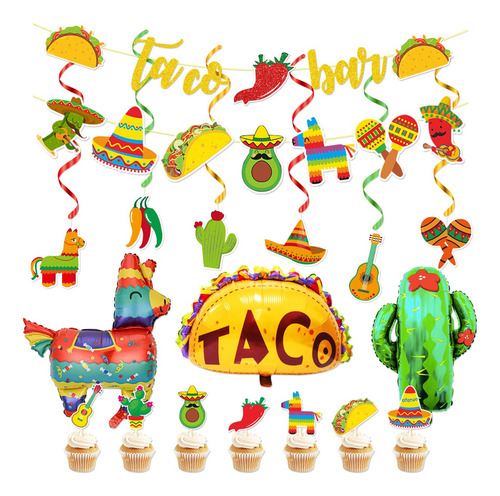 Fiesta Cumpleaños Carnaval Taco Fiesta Decoraciones