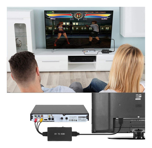 Gift Rca To Hdmi Converter Composto Para Hdmi