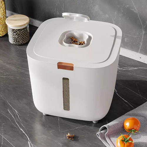 Recipiente Hermético De Almacenamiento De Arroz Con 5 Kg