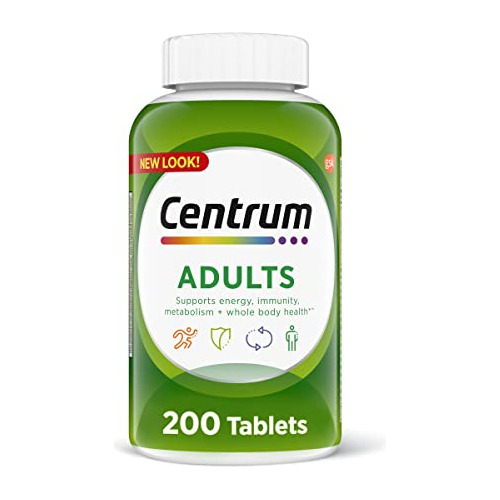 Multivitaminas Para Adulto, 200 unidades, De Centrum, Pfizer