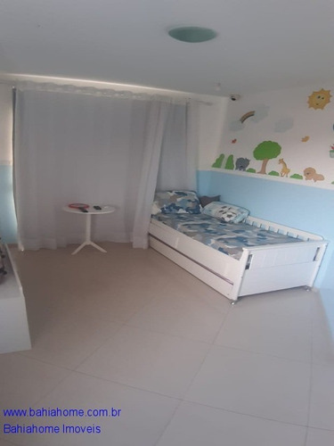 Imagem 22 de 30 de Excelente Casa Com Quatro Suítes A Venda Em Piatã, Possui Espaço Gourmet, Piscina Com Raia E Churrasqueira. - Ca80mc