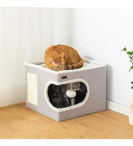 Cama Para Gatos De Interior, Casa Cubo, Camas Y