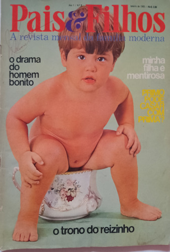 Revista Pais E Filhos O Drama Do Homem Bonito Ed1 Jan 1969 (Usado)