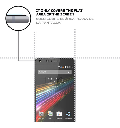 Protector De Pantalla Anti-shock Energy Sistem Phone Pro Hd