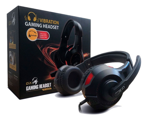Auriculares Gamer Genius Gx Gaming Hs-g600v Negro Y Rojo