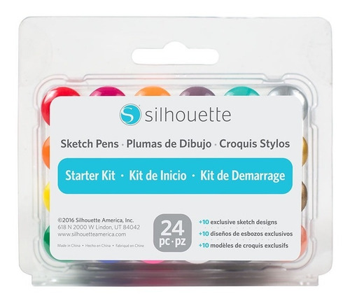 Sketch Pen Starter Kit 24 Colores Plumas Silhouette