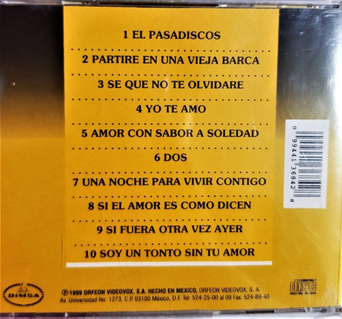 Cd Diego Verdaguer El Pasadiscos (Usado)