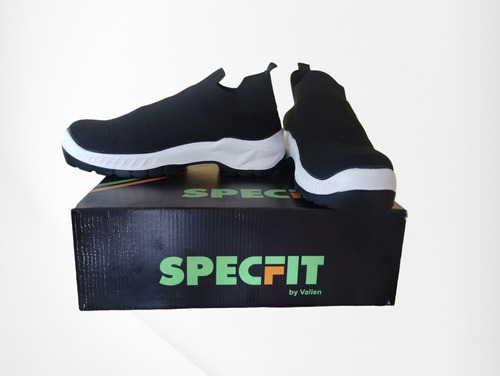 Zapato De Trabajo Specfit Sport Negro Tipo Calcetin