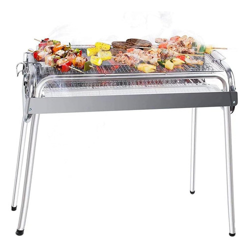 Parrilla De Carbón De Acero Inoxidable Para Exteriores, 70 X