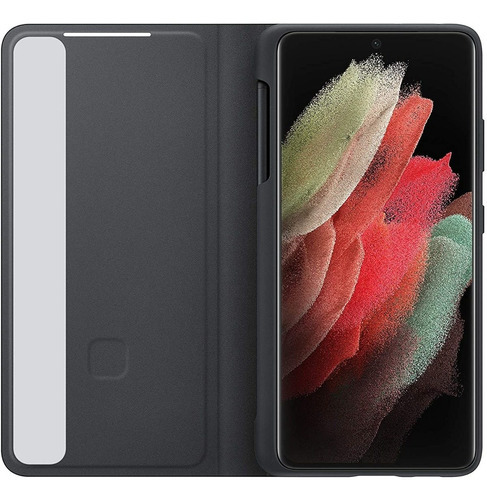 Capa Samsung Smart Clear Vier S Pen S21 Ultra Colorida Preta