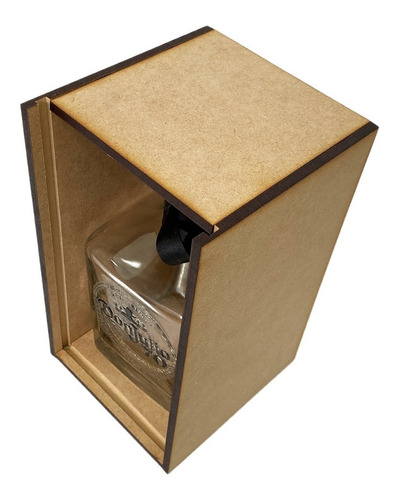 Caja Madera Mdf Tequila Mezcal Tapa Acrílico Grabada S/b