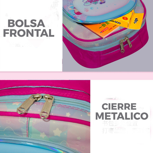 Mochila Para Niño Niña Escolar Kinder Primaria Infantil 3d