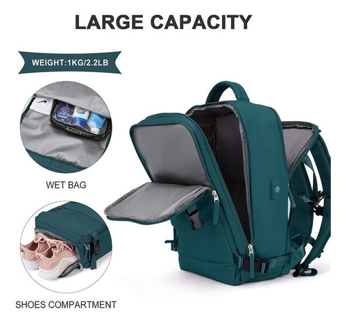 Mochila Multifuncional Antirrobo Mochila De Viaje Grande