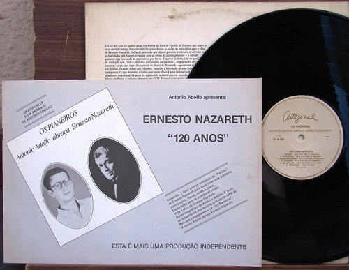 Antonio Adoldo Abraça Ernesto Nazareth - Lp 1981 - Brasil
