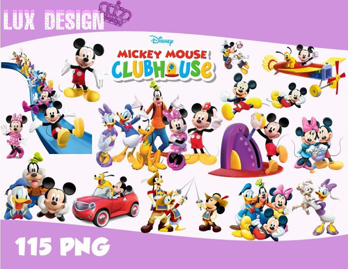 Bundle 115 Cliparts Imagenes Png Mickey Mouse Club House B4 | MercadoLibre