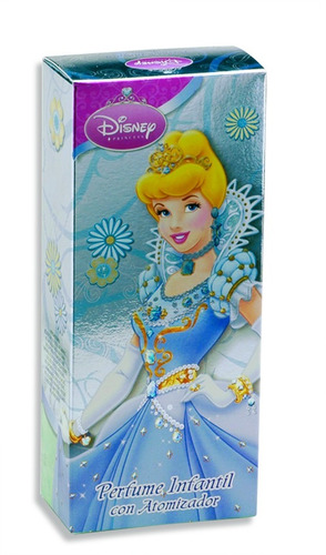 Perfume Disney Princesa Cenicienta En Caja Metalizada 50ml