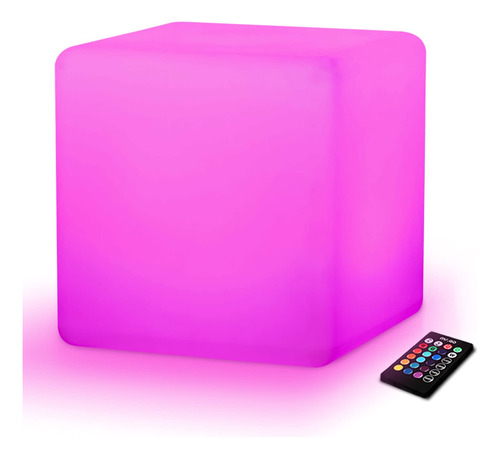 Cubo De Luz Led Recargable Y Impermeable, Para Interiores Y.