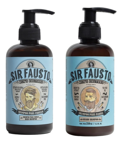Sir Fausto - Shampoo Barba + Cabello X 250ml -3c