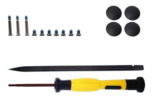 Kit Base Macbook Pro 13 A1278 Tornillos Gomas Y Atornillador