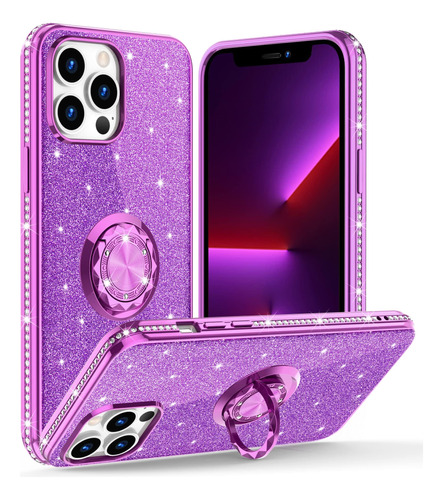 Funda Ocyclone Para iPhone 13 Pro Max-morado