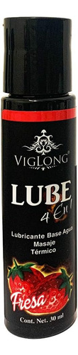 Lubricante 4 En 1 Térmico Y Comestible Viglong 30 Ml Fresa