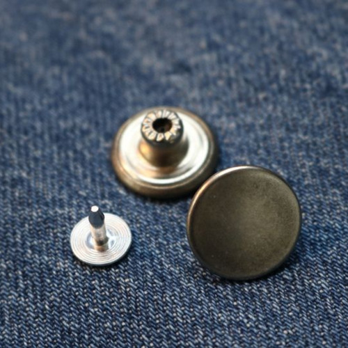Boton De Jeans Niquel Gris Denim Material Hierro X 1000uni