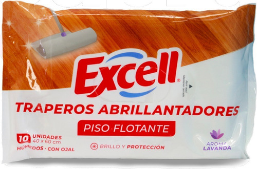 Trapero Húmedo Abrillantador Piso Flotante Excell - Lavanda Color Blanco