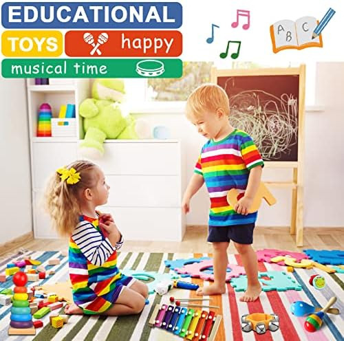 Looikoos Juego De Instrumentos Musicales Para Niños Pequeños